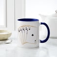 thumbnail image 4 of CafePress - Ace Clubs Flush - 11 oz Ceramic Mug - Novelty Coffee Tea Cup, 4 of 4