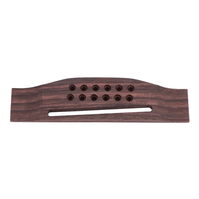 Puente de guitarra de palisandro, guitarra acústica de palisandro de 12 cuerdas Puente de guitarra de madera Puente de guitarra de madera Estética elegante