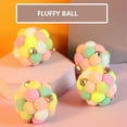thumbnail image 2 of Methold Bola de juguete para gatos, bolas de felpa artificiales con sonido divertido interactivo, suministro para mascotas, regalo de viaje Juguetes para gatos, 2 of 5