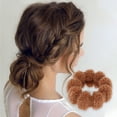 thumbnail image 2 of Unique Bargains Women's Classic Elegant Wide Brim Hair Ropes 5 Pcs Orange, Pink, 2 of 4