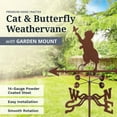 thumbnail image 4 of EZ Vane EZ1200-GR Cat & Butterfly Weathervane with Garden Mount, 4 of 4