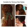 thumbnail image 2 of 6-Piece Satin Scrunchies Set with Elastic Hair Band & Bow – Chic Hair Scarf Ties for Girls, Soft & Stylish Hair Accessories TIKA, 2 of 3