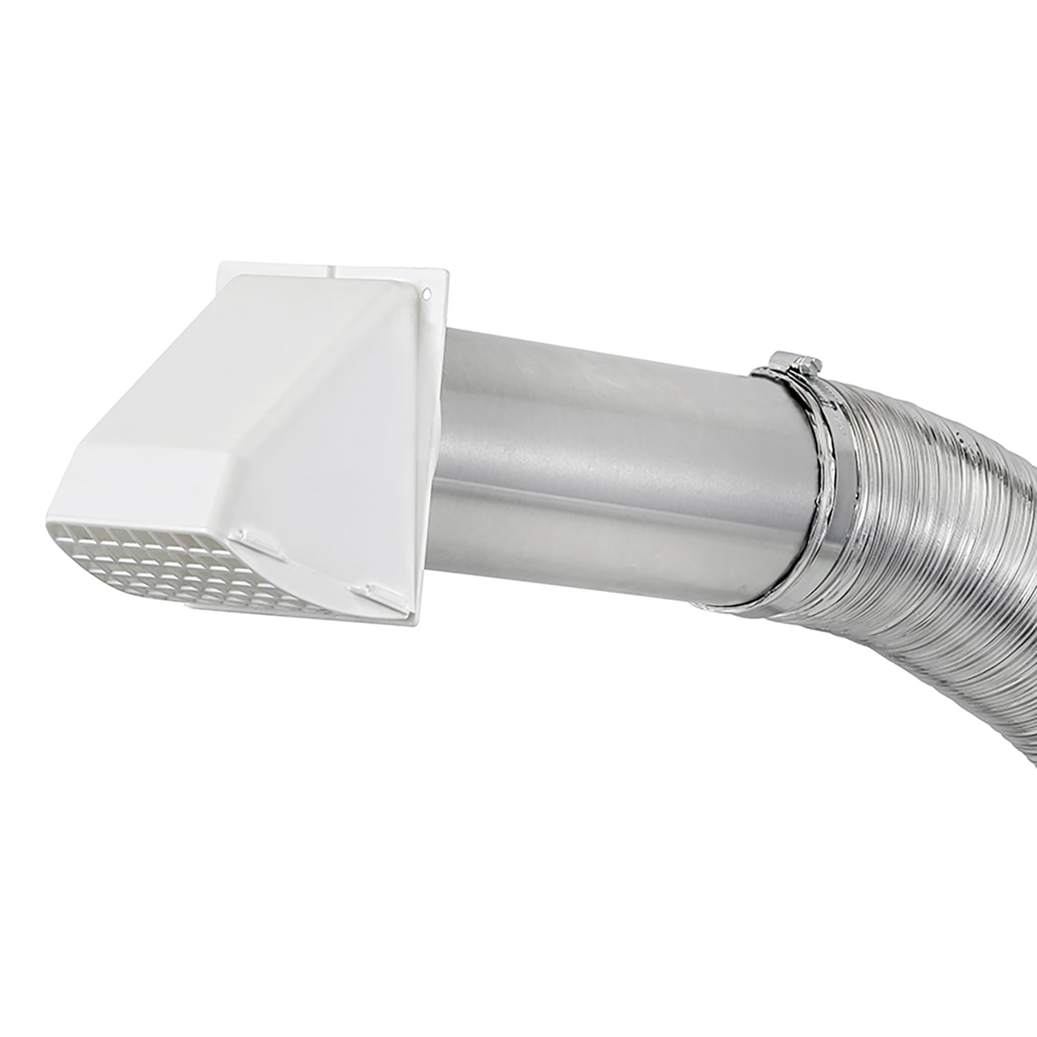 Lambro 1375W-R 4-In. x 8-Ft. UL 2158A Premium Flexible Semi-Rigid Duct Vent Kit