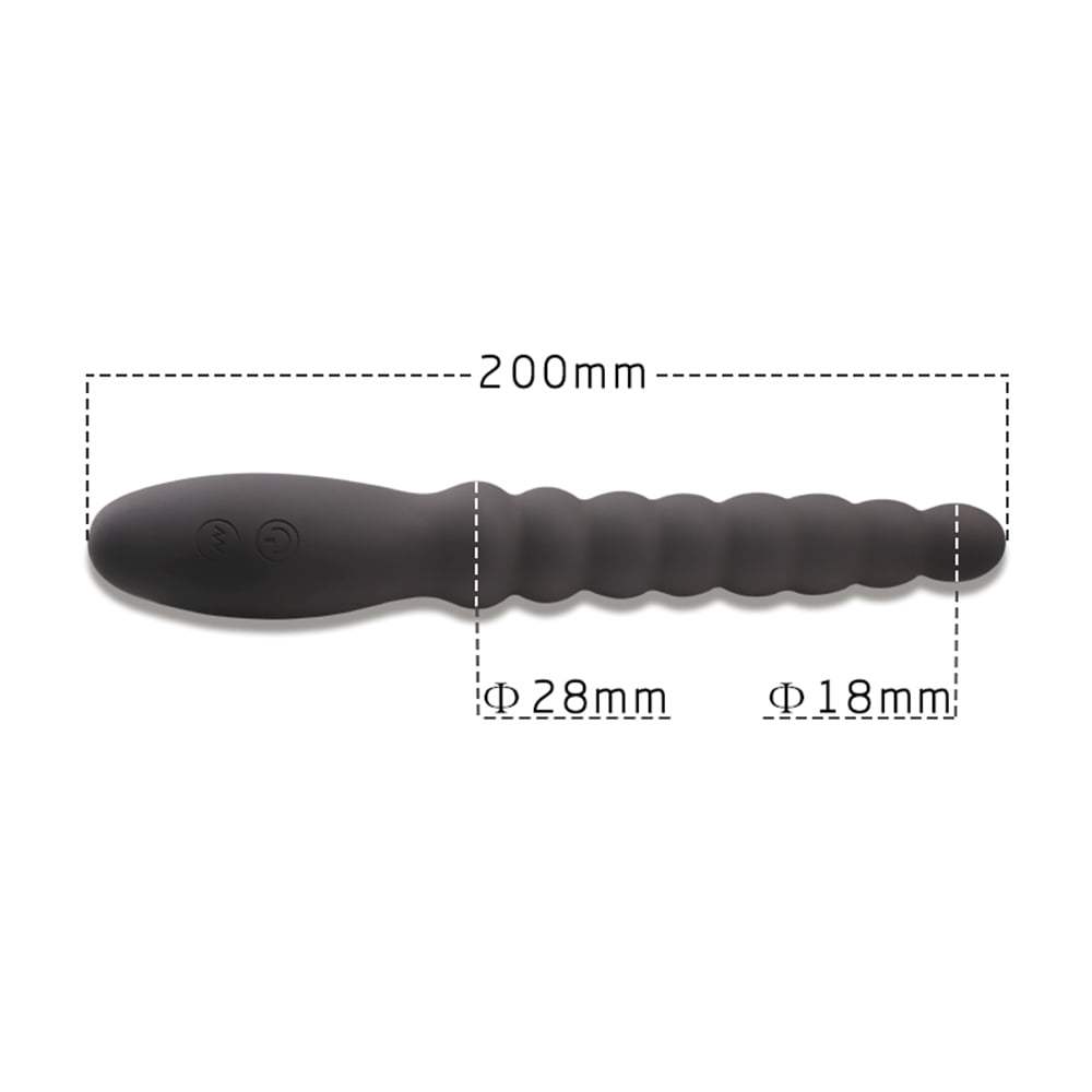 Birdsexy 10 frequency Vibrating Pull Bead Anal Vibrator Anal Plug USB Rechargeable Silicone Massager Toys for Men Women