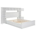 thumbnail image 4 of Wooden Bed With All-in-One Cabinet Queen - White Queen, 4 of 5