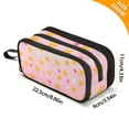 thumbnail image 4 of FORMRS Pencil Case with 3 Compartments Zipper Pouch, Elementary School Level and up, Gradient Pink Stars, 4 of 8