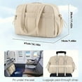 thumbnail image 7 of Sports tote bag, women's gym bag with wet and dry compartments, women's short-trip travel bag, waterproof sports and fitness bag, carry-on bag （gray）, 7 of 7