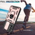 thumbnail image 4 of for Galaxy S20 Case with HD Screen Protector, Heavy Duty Shockproof Samsung S20 5G Case with 360 ° Rotation Metal Kickstand [Military Grade] Protective Case for Samsung Galaxy S20, Rose Gold, 4 of 13