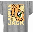 thumbnail image 3 of My Little Pony - Character Block Apple Jack - Women's Short Sleeve Graphic T-Shirt, 3 of 5