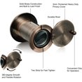 thumbnail image 4 of TG3522YG-AC Solid Brass UL Listed 220-degree Door Viewer with Heavy Duty Privacy Cover for 1-3/8" to 2-9/25" Doors, Antique Copper Finish, 4 of 5