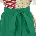 thumbnail image 5 of TFEOQRY Women's Dirndl Dress' Accessory Tie Apron Oktoberfest Carnival Party Outfit Green, 5 of 9