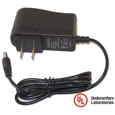 UL Listed Power Supply 12V AC/DC Power Adapter 5.5mm x 2.1mm Plug 1A 1000MA