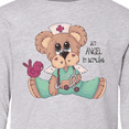 thumbnail image 4 of Inktastic CNA an Angel in Scrubs Teddy Bear Long Sleeve Youth T-Shirt, 4 of 5