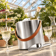 Double-wall Vacuumulated Ice Bucket With Lid Scoop Tong Strainer ...