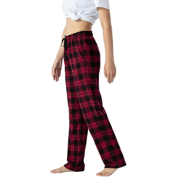 Mofan Women s Pajama Bottoms Cotton Plaid Lounge Pants Long Sleepwear Pajama Pants Other S