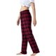 thumbnail image 2 of Dnzceghtig Pantalones de pijama para mujer de algodón a cuadros pantalones de salón largos pantalones de pijama, 2 of 6