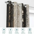 thumbnail image 6 of Black And Beige Black Out Curtains, Abstract Chic Cream Tan Brown Vintage Blackout Window Curtains Decor For Boy Bedroom, Living Room, Art Gallery Grommet Window Drapes-42"W x 84"L (Pack of 2), 6 of 6