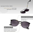 thumbnail image 5 of Gafas de sol redondas vintage para mujer y hombre, estilo clásico retro de diseñador, 5 of 5