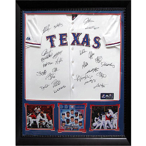 MLB 36x44 Autographed Jersey Frame, 2010 Texas Rangers
