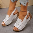 thumbnail image 5 of Willtoo Orthopedic Wedge Sandals for Women 2026 Dressy Footwear with Buckle Ankle Strap Slingback Comfortable Peep Toe Walking Summer Casual Sandals, 5 of 7