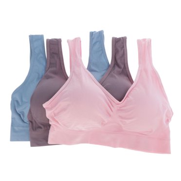 2 Pack Blushing Pink and White Bali Sports Bras for Women Wirefree ...