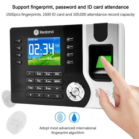 Biometric Fingerprint Attendance Time Clock+ID Card Reader+TCP/IP+USB