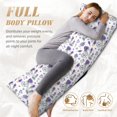 thumbnail image 5 of Disketp Lavender Bicycle Print Body Pillow Cover - Super Soft 20x54 Body Pillow Case,Long Side Hidden Zipper, 5 of 8