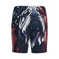 thumbnail image 4 of Picia Bulldog with Forest Flag Pajama Shorts for Men, Men's Pajama Bottoms, Sleepwear,Short Pajama Pants-Small, 4 of 9