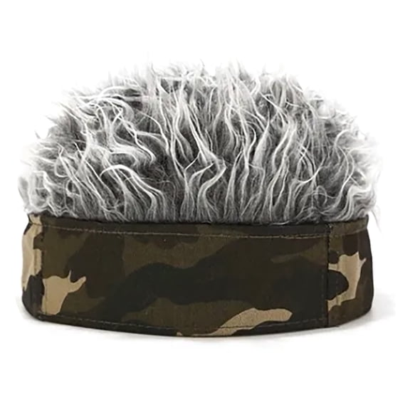 Hombres de Peluca Corta, Tamamo Gris Tamaña de Ajuste Perfecto Perfecto Camuflaje Hombres de Peluca Corta para Uso Diario