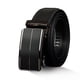 thumbnail image 1 of Cinturón de vestir de cuero con trinquete deslizante para hombre con hebilla automática para regalo del día del padre para papá abuelo (negro-125 cm)-Negro-125 cm brillar Electrónica, 1 of 5