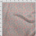 thumbnail image 4 of oneOone Polyester Spandex Light Gray Fabric Asian Paisley Quilting Supplies Print Sewing Fabric By The Yard 56 Inch Wide, 4 of 4