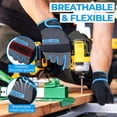 thumbnail image 4 of HANDLANDY Work Gloves Mens & Women, Utility Safety Mechanic Work Gloves Touch Screen, Flexible Breathable Work Gloves (Large, Blue), 4 of 8