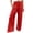 Red, variant on ManxiVoo High Waisted Wide Leg Pants for Women Bow Print Pattern Lounge Trousers Elastic Waist Comfort Fit for Casual Outing and Travel L Size Beige