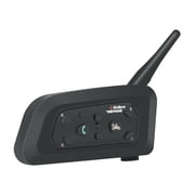 Vnetphone Motorcycle V6 Bluetooth Intercom 1200M Full Duplex Motorbike Snowmobile Helmet Skiing Communication Interphone Headset Waterproof 6 Riders(Single)