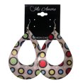 thumbnail image 2 of Colorful  Polka Dots Dangle-Earrings #LQE1614, 2 of 2