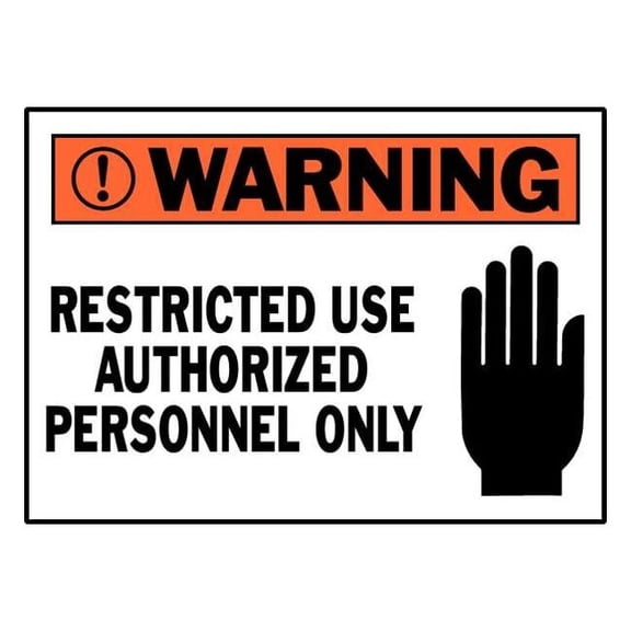 Brady Sign,3 1/2 inx5 in,Polyester,PK5 86168