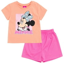 Minnie Mouse Appliquéd T-Shirt & Denim Co-ord Set main image 0