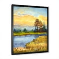 thumbnail image 2 of Designart 'The Awakening of Nature Over Meadows' Lake House Framed Art Print, 2 of 4