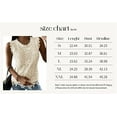 thumbnail image 5 of Langwyqu Summer Sleeveless Lace Patchwork Women Crewneck Lace Blouse Tops, 5 of 5