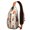 Beige-41, variant on Funny Cow and Bull Design Travel Chest Bag – Reversible Strap, Breathable Padding, Secure Storage – Rustic Farm Animal Print
