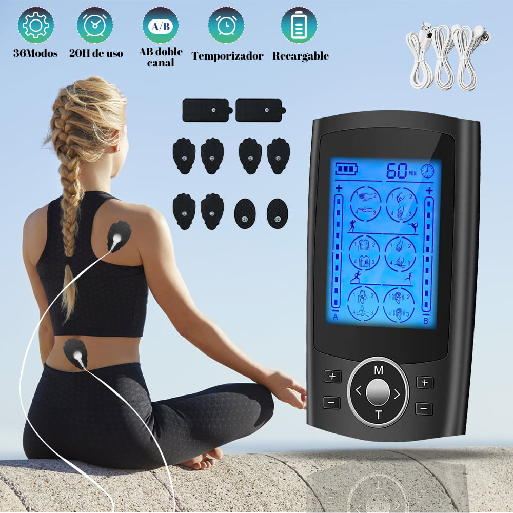HEYIKEJI EMS TENS Unit Muscle Stimulator for Pain Relief Therapy,72 Modes  Electronic Pulse Muscle Massager, 40 Level Intensity tens stim Machine,with