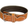 thumbnail image 2 of Weight Power Lifting Belt 4” Wide Cobra Grips Premium Genuine Leather Belt For Men & Women Adjustable Weightlifting Back Support, 2 of 5