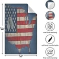 thumbnail image 5 of Military Dog Tags Tea Towels Set of 1 USA Flag Kitchen Dish Cloth with Hanging Loop, 18"x28"Lint-Free Absorbent Towel for Kitchen Drying Wiping and Cleaning, 5 of 7