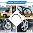 thumbnail image 2 of 1 juego de extensión de válvula de llanta de cobre de 180 grados con extensión de vástago de llanta de plástico flexible de 300 mm para automóvil, motocicleta, RV, camión, bicicleta, 2 of 6