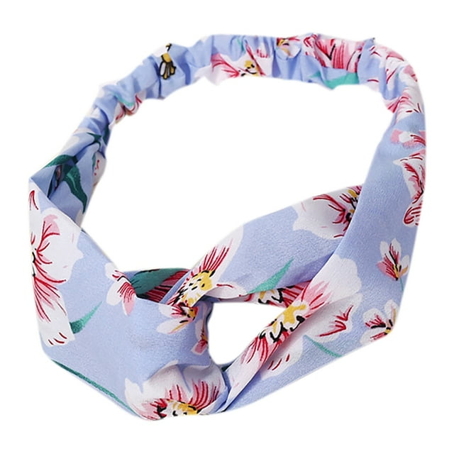 Turban pour Femmes Bande pour Cheveux Respirante Absorbante Bandeau Floral pour Cheveux Bandeau de Course