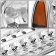 thumbnail image 3 of DNA Motoring HL-HPL-FSUP99-CH-AM For 1999 to 2004 Ford F250 F350 Super Duty Bumper+LED Turn Signal Headlight Chrome Housing Amber Corner Headlamp 00 01 02 03 Excursion, 3 of 5