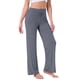 thumbnail image 4 of Pantalones de pijama de mujer INSPIRE CHIC, de pierna ancha, con cordón, pantalones de sudadera elásticos, pantalones de lounge Palazzo, pantalones de yoga para dormir, talla XL, gris oscuro, 4 of 6
