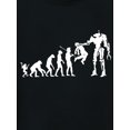 thumbnail image 4 of Men's Plus Size Human Evolution Pattern Plain Color Short Sleeve Crew Neck T-shirt, Oversized Casual Clothing For Big And Tall Guys Best Sellers Gifts, 4 of 7