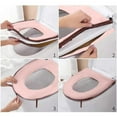 thumbnail image 4 of Toilet Seat Cover Pad Bathroom Soft Thicker Warmer Toilet Seat Cover Pad Home Decoration, 4 of 5