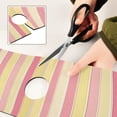 thumbnail image 6 of Yayeee Faucet Mat for Kitchen Sink 30" Diatomite Long Splash Guard Pad, Pink and Yellow Striped Pattern, 2 Pack, 6 of 7